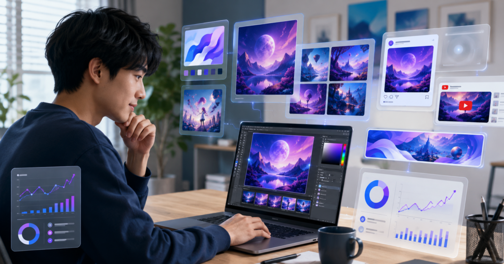 Adobe Fireflyで副業を始める日本人初心者フリーランサーとAI画像制作ワークフロー
