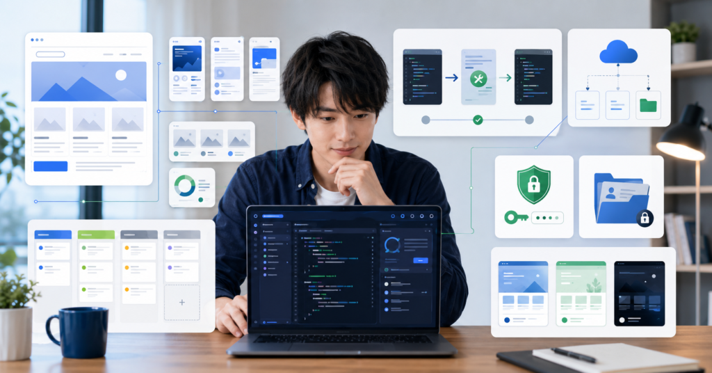 Cursor AIを使ってLP制作とコード修正の副業準備をする日本人初心者フリーランサー
