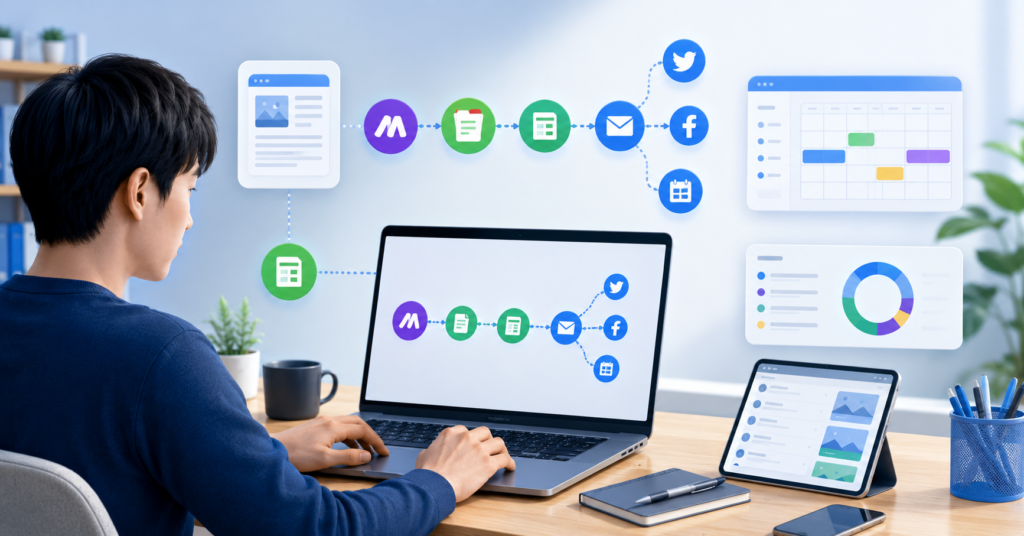 Make automation workflow for Japanese freelancer side business