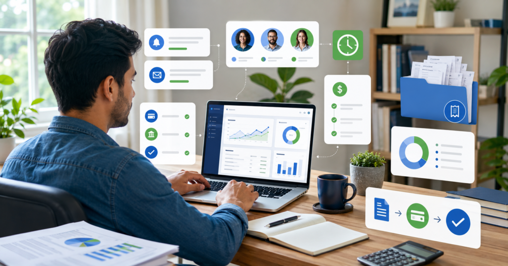Best invoicing software for freelancers with invoice dashboard, payment reminders, expenses, and tax report workflow