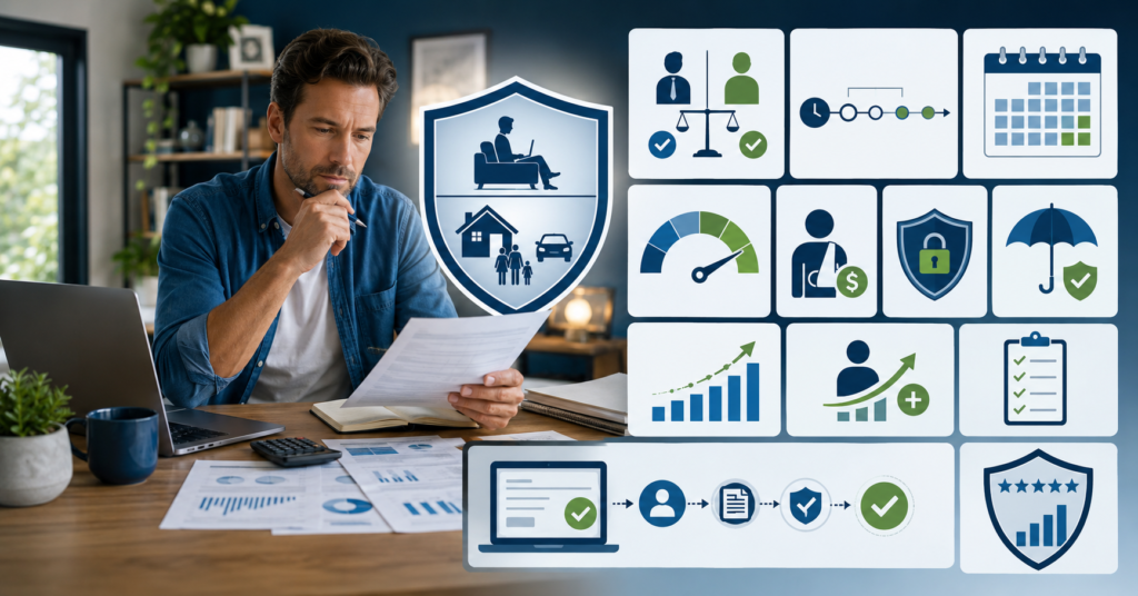 Disability insurance comparison for self-employed workers and independent professionals