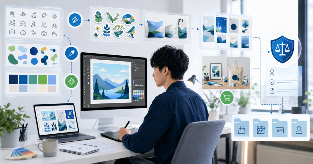 Recraft AIでSVG素材やテンプレートを制作する日本人フリーランサー
